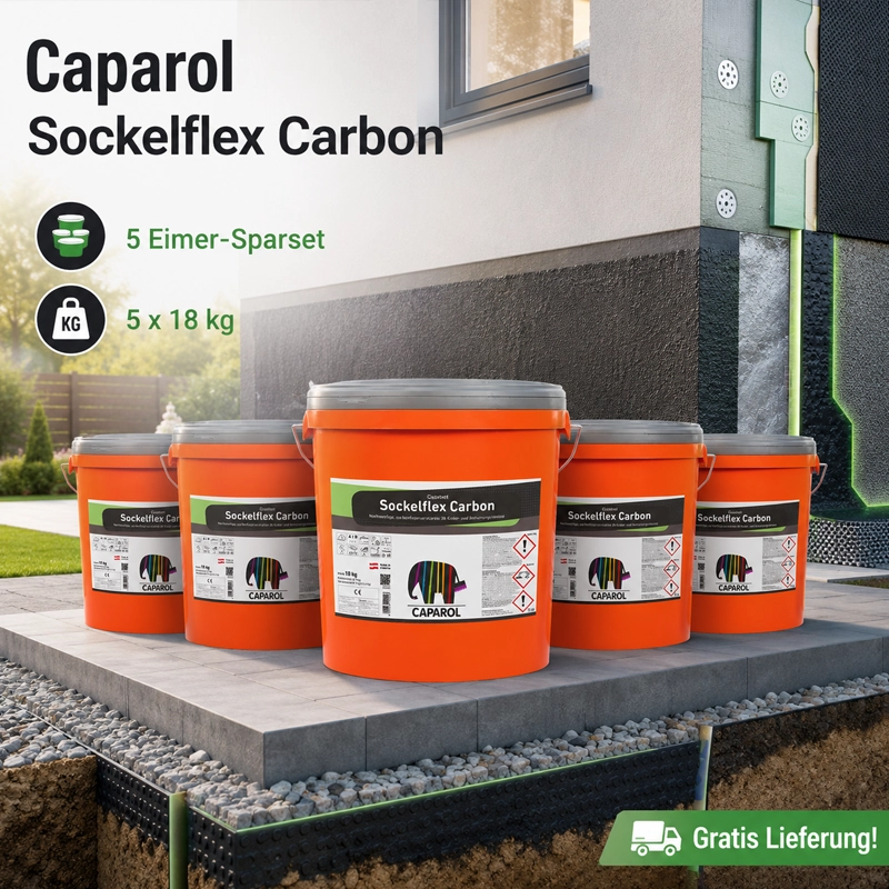 Aktion 5 x 18 kg  Caparol Capatect Sockelflex Carbon