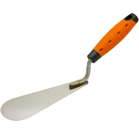 SOLID Katzenzungenkelle 160mm breit rostfrei 2-K Griff 