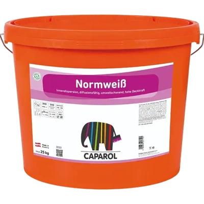 Caparol Normweiß Innenfarbe Weiß 25 kg (Synthesa)