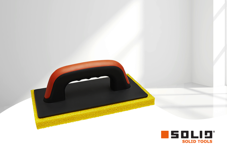 SOLID Reibebrett mit Schwammgummi fein