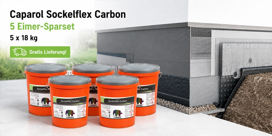 Aktion 5 x 18 kg  Caparol Capatect Sockelflex Carbon