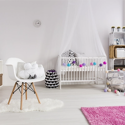 Kinderzimmer mit SEFRA Perlo ELF Innenwandfarbe