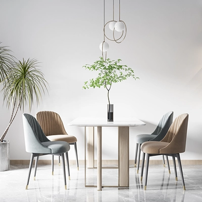 Wohnzimmer mit weißer SEFRA Perlo ELF Wandfarbe